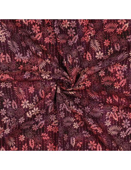 Tissu viscose batik Théa - Cerise