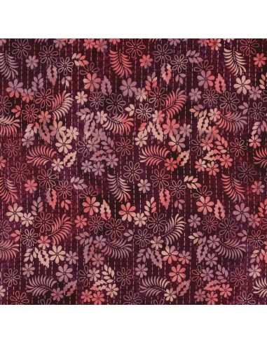 Tissu viscose batik Théa - Cerise
