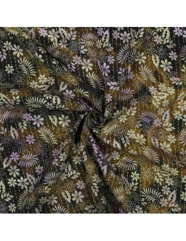 Tissu viscose batik Théa - Vert