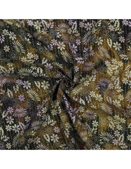 Tissu viscose batik Théa - Vert
