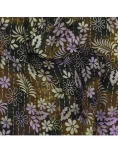 Tissu viscose batik Théa - Vert 2