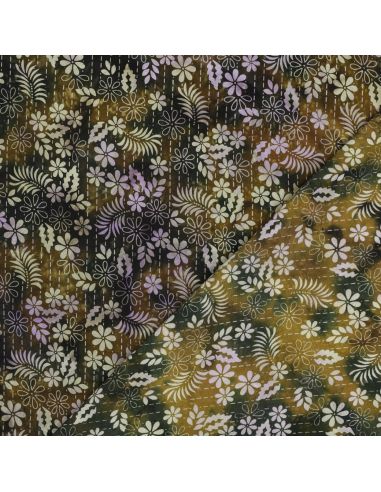 Tissu viscose batik Théa - Vert