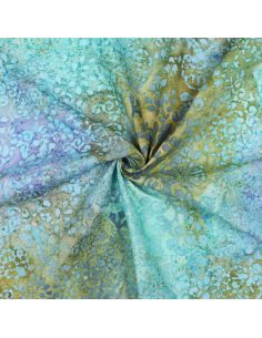 Tissu viscose batik Talia - Turquoise