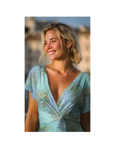 Tissu viscose batik Talia - Turquoise 2