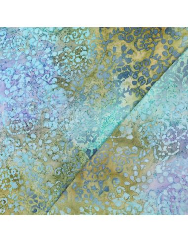 Tissu viscose batik Talia - Turquoise