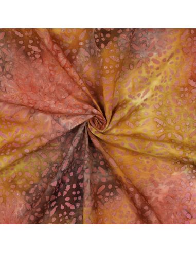 Tissu viscose batik Soléane - Jaune