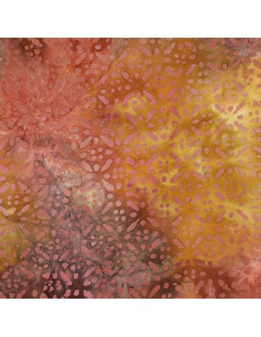 Tissu viscose batik Soléane - Jaune
