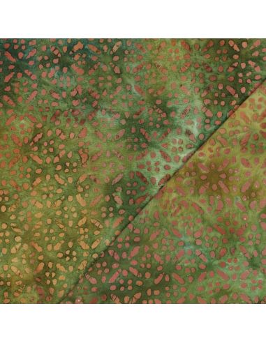 Tissu viscose batik Soléane - Vert