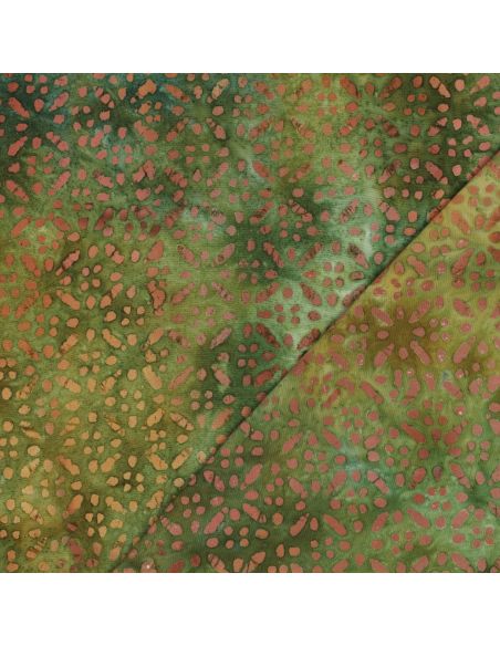 Tissu viscose batik Soléane - Vert