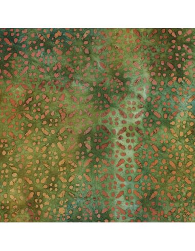 Tissu viscose batik Soléane - Vert