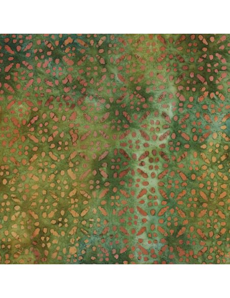 Tissu viscose batik Soléane - Vert