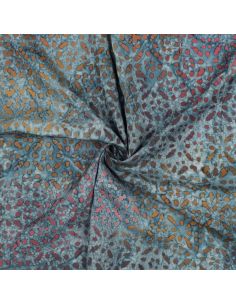 Tissu viscose batik Soléane - Bleu