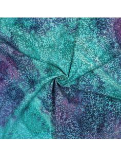Tissu viscose batik Vaïana - Turquoise
