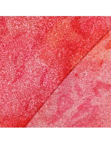 Tissu viscose batik Vaïana - Rouge