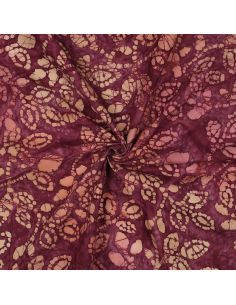 Tissu coton batik Méline - Cerise