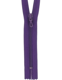 Fermeture éclair nylon - Violet foncé