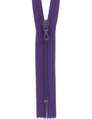 Fermeture éclair nylon - Violet foncé