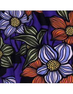 Tissu twill viscose Florane - Cobalt 2