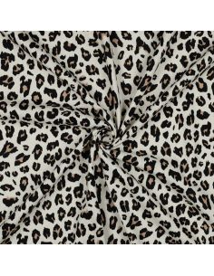 Tissu viscose lin Sauvage - Beige