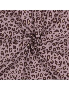 Tissu viscose lin Sauvage - Mauve