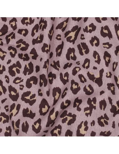 Tissu viscose lin Sauvage - Mauve
