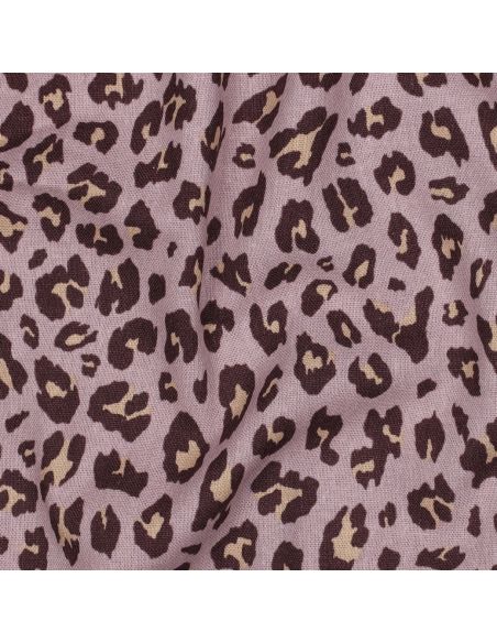 Tissu viscose lin Sauvage - Mauve