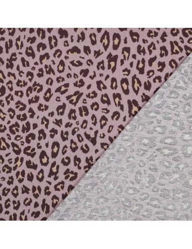Tissu viscose lin Sauvage - Mauve