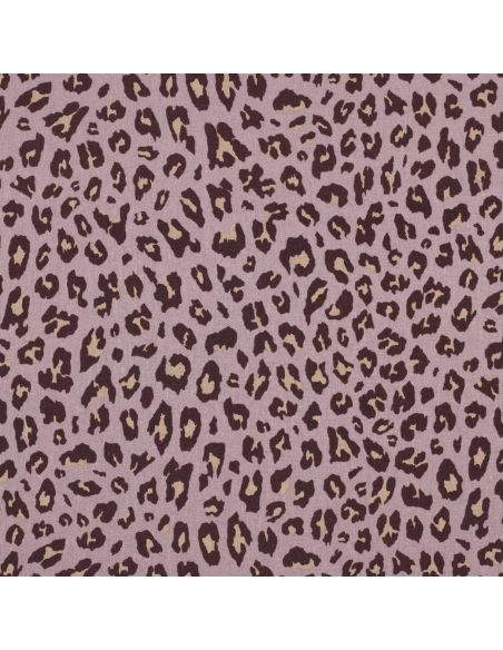 Tissu viscose lin Sauvage - Mauve