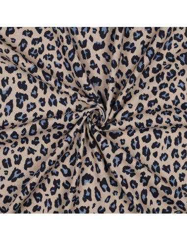 Tissu viscose lin Sauvage - Chameau