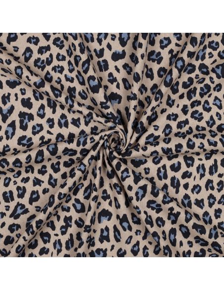 Tissu viscose lin Sauvage - Chameau