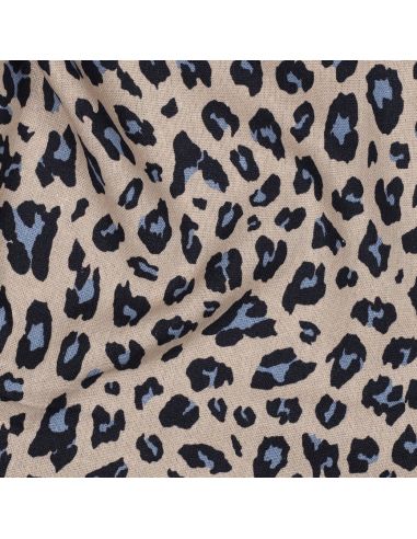 Tissu viscose lin Sauvage - Chameau