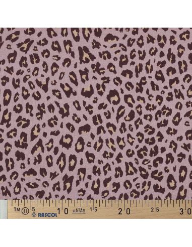 Tissu viscose lin Sauvage - Mauve
