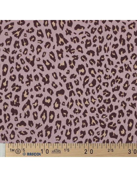 Tissu viscose lin Sauvage - Mauve