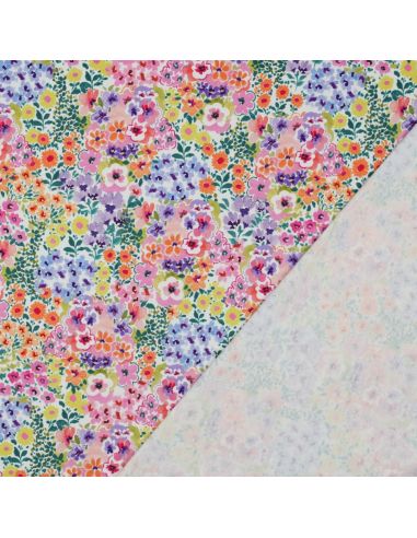 Tissu jersey imprimé - Champs de fleurs