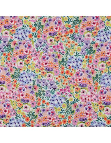 Tissu jersey imprimé - Champs de fleurs