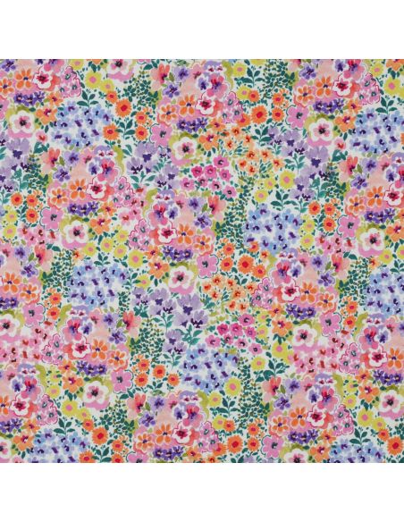 Tissu jersey imprimé - Champs de fleurs
