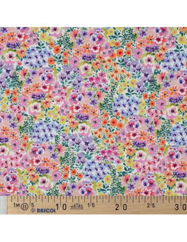 Tissu jersey imprimé - Champs de fleurs