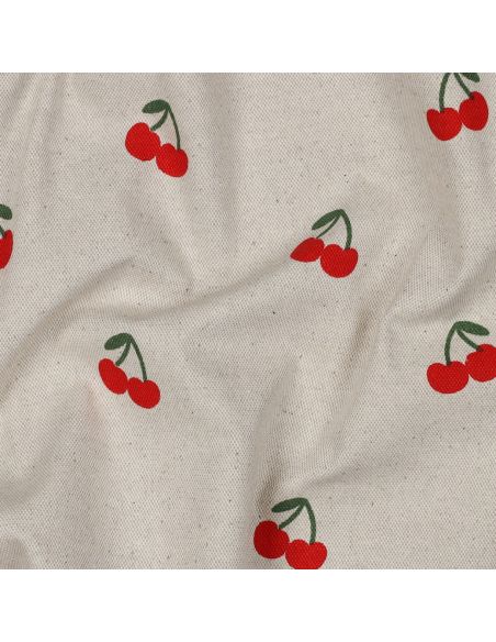 Toile de coton canvas - Cerises
