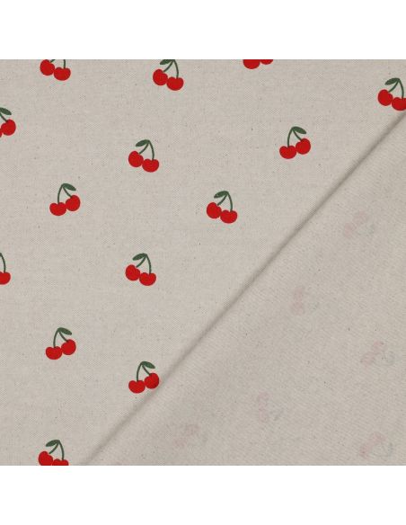Toile de coton canvas - Cerises