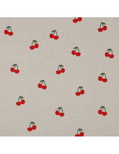 Toile de coton canvas - Cerises