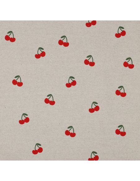 Toile de coton canvas - Cerises