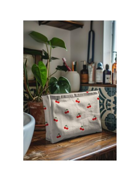 Toile de coton canvas - Cerises