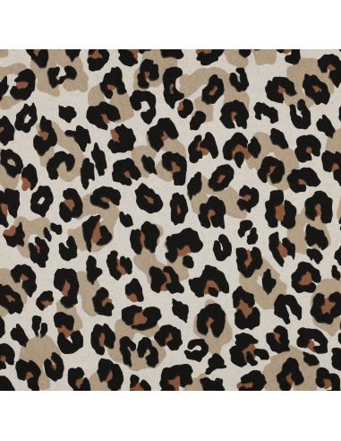Toile de coton canvas - Léopard