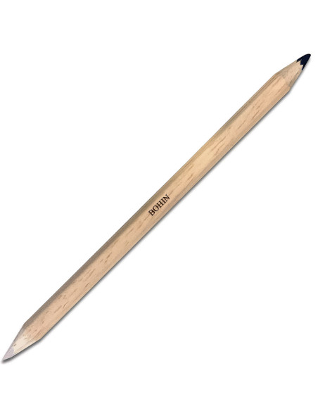Crayon craie pour tissus bicolore Bohin - Blanc et noir