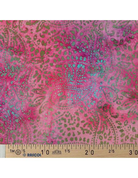 Tissu viscose batik Kaona - Rose