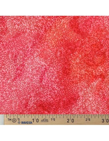 Tissu viscose batik Vaïana - Rouge