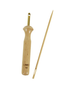 Aiguille à puncher DMC en bois