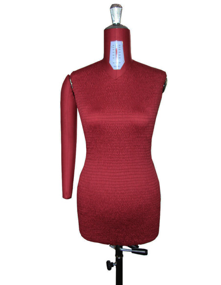 Mannequin de couture réglable haut de gamme 38 / 50 avec bras + ventre