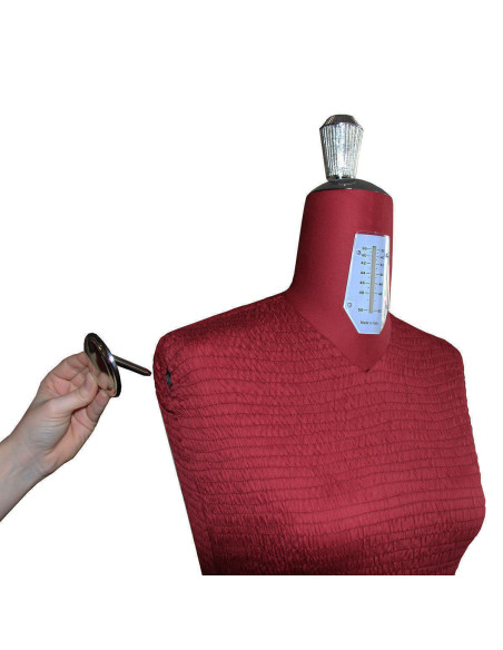 Mannequin de couture réglable haut de gamme 38 / 50 avec bras + ventre