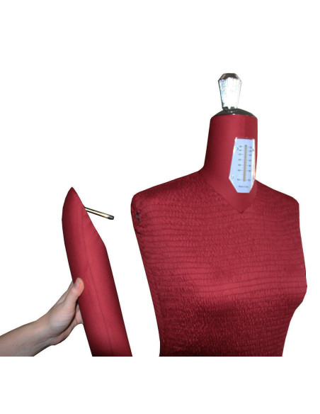 Mannequin de couture réglable haut de gamme 38 / 50 avec bras + ventre